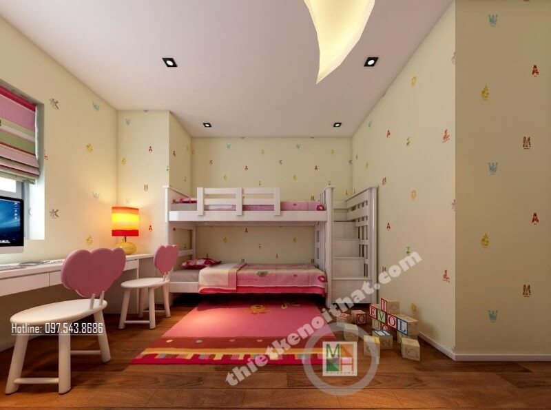 Trang trí phòng ngủ trẻ em đẹp, ấn tượng tại sài gon