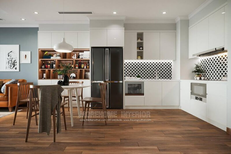 thiết kế nội thất phòng bếp đẹp tại huế