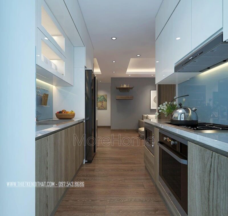 thiết kế nội thất phòng bếp đẹp tại huế