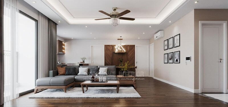 Thiết kế nội thất chung cư hiện đại với không gian nội thất đẹp mắt, ấn tượng Thiết kế nội thất